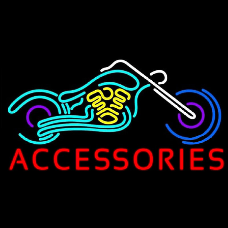 Accessories Block Bike Logo Neon Sign