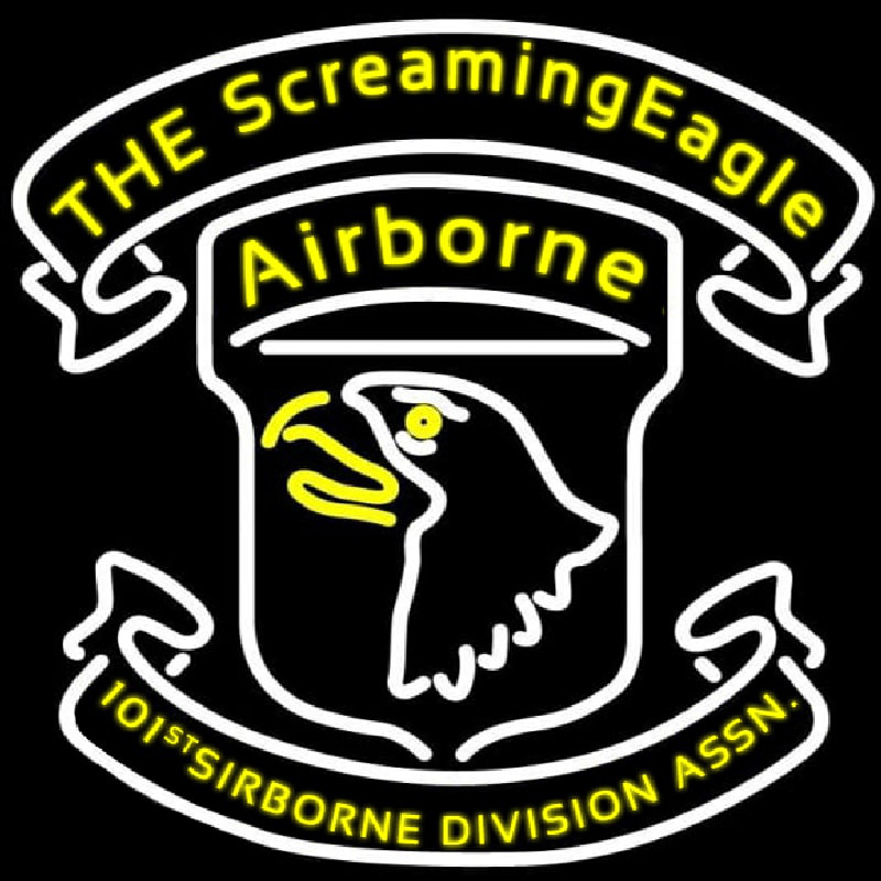 Airborne Division Screaming Eagle Neon Sign