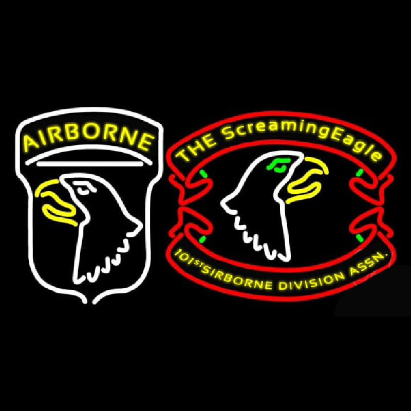 Airborne Division Screaming Eagle Neon Sign