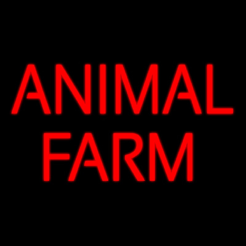 Animal Farm Block Neon Sign