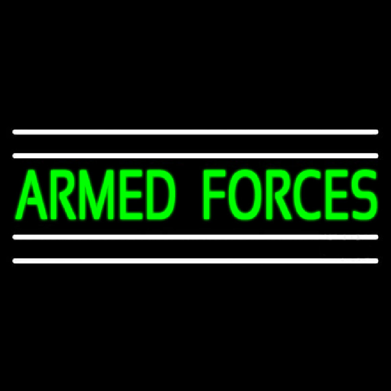 Armed Forces Neon Sign
