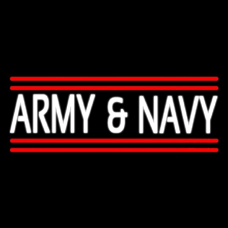 Army And Navy Neon Sign