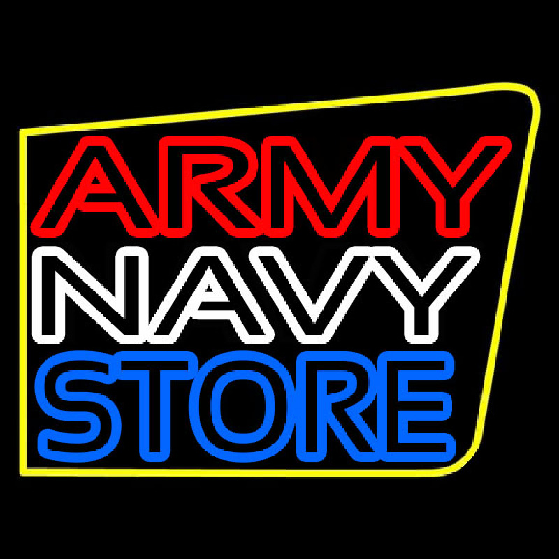 Army Navy Store Neon Sign