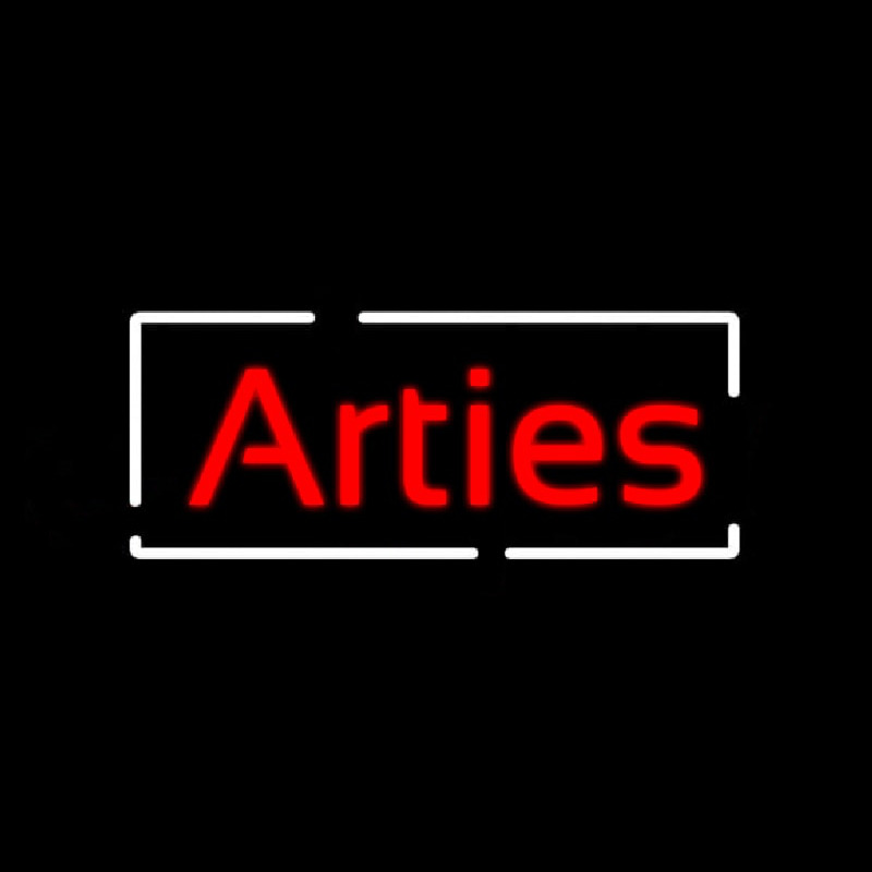 Arties With Border Neon Sign