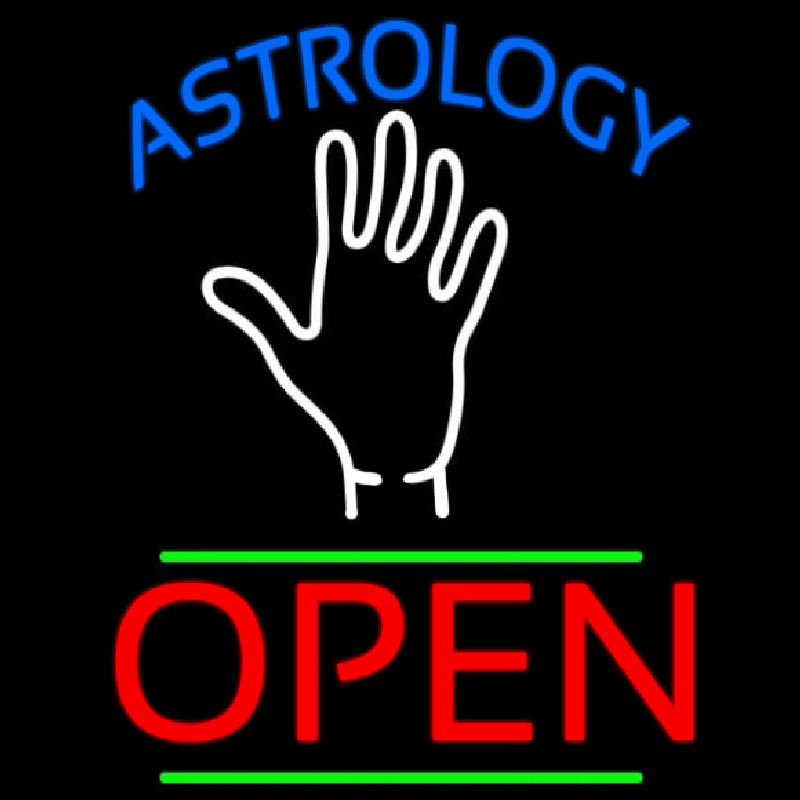 Astrology Open Neon Sign