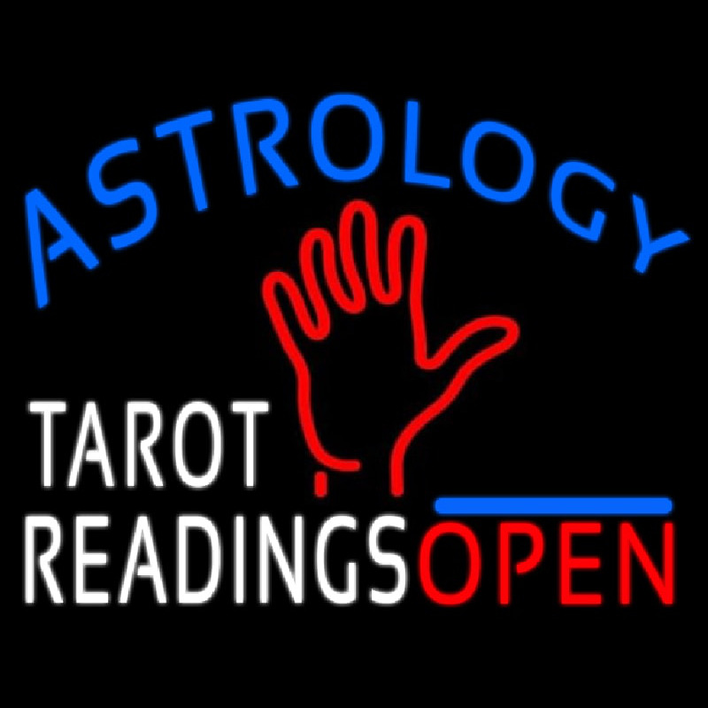 Astrology Tarot Readings Open Neon Sign