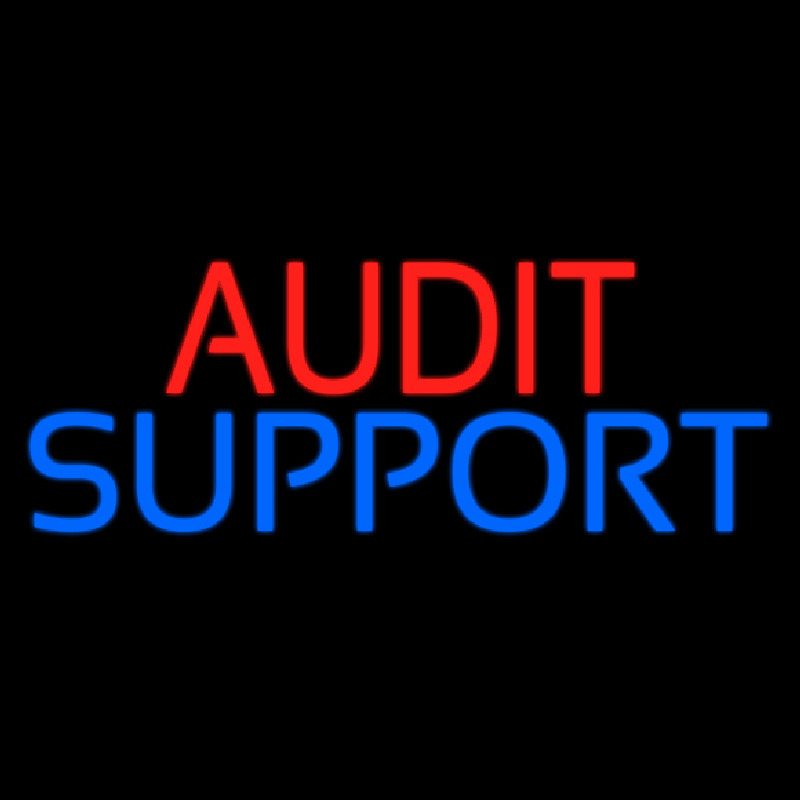 Audit Support Neon Sign