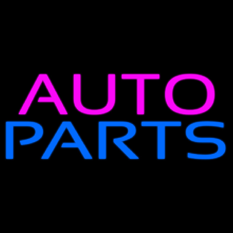 Auto Parts Block Neon Sign