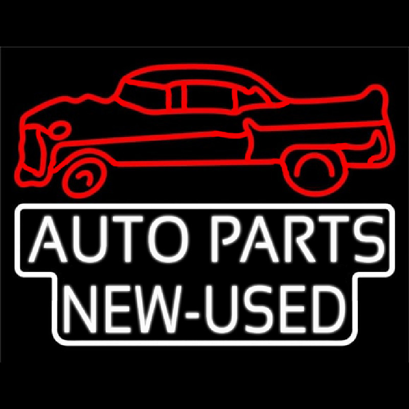 Auto Parts New Used Car Logo Neon Sign