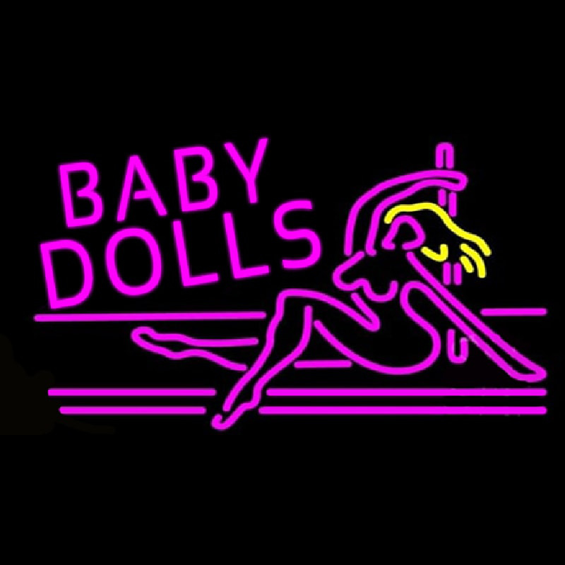 Baby Dolls Girls Strip Club Neon Sign