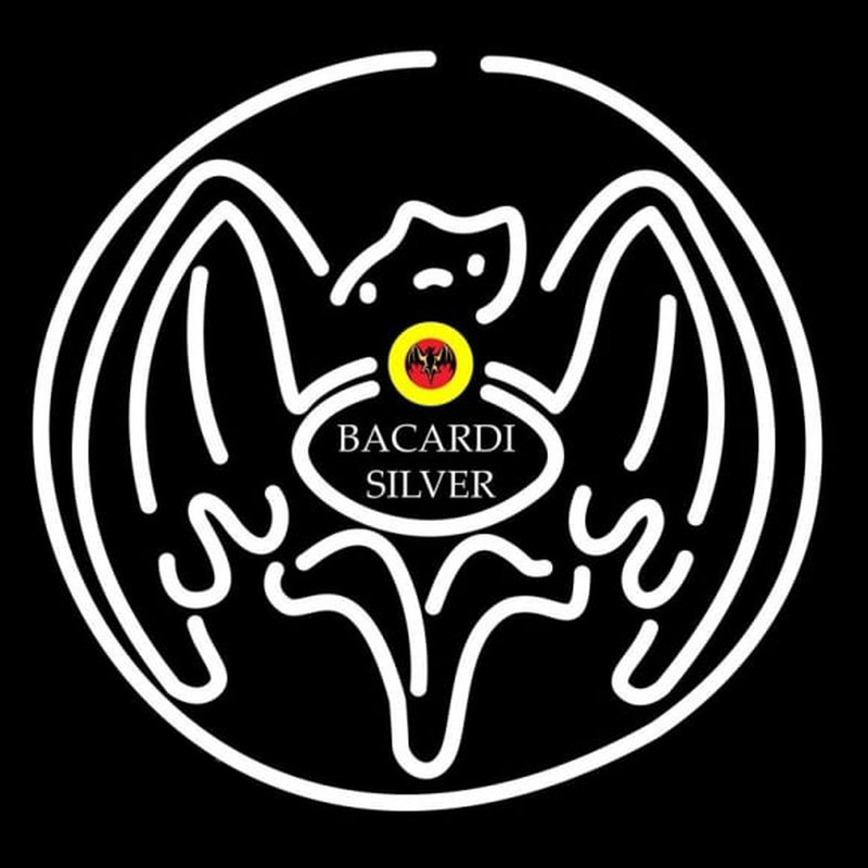 Bacardi Silver Bat Rum Sign Neon Sign