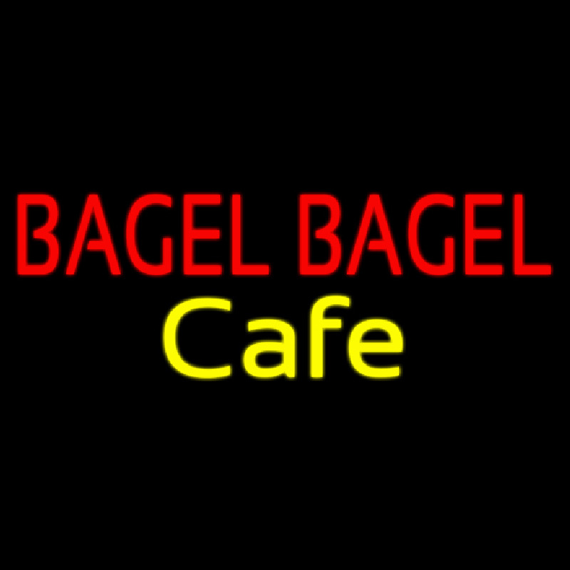 Bagel Bagel Cafe Neon Sign