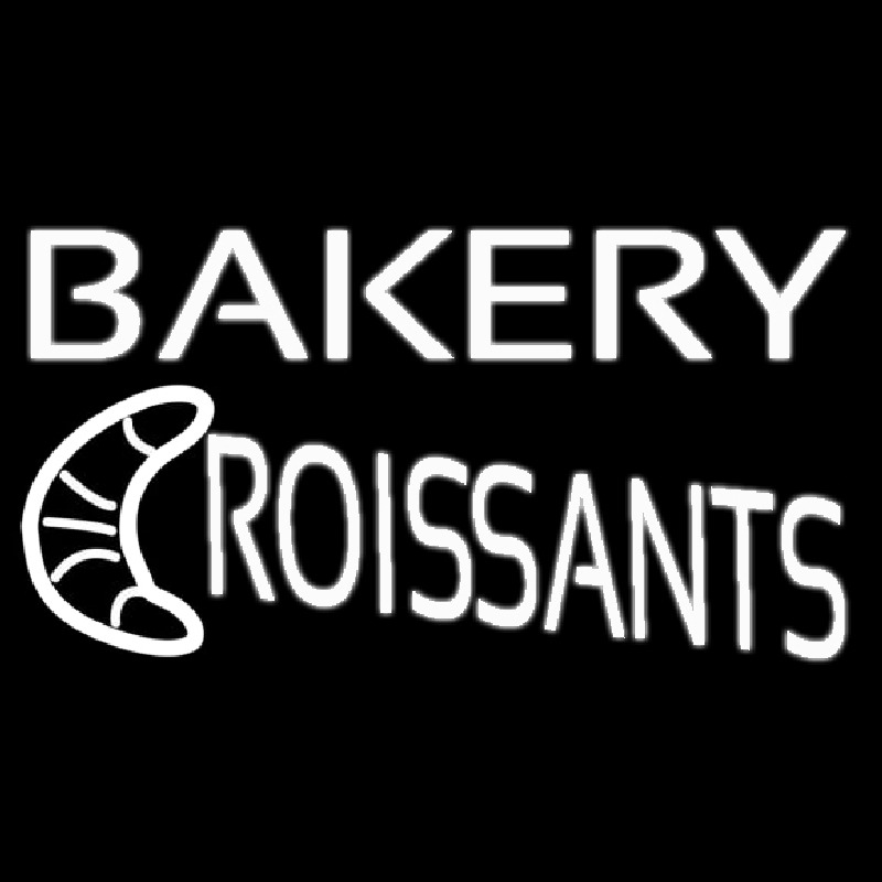 Bakery Croissants Neon Sign