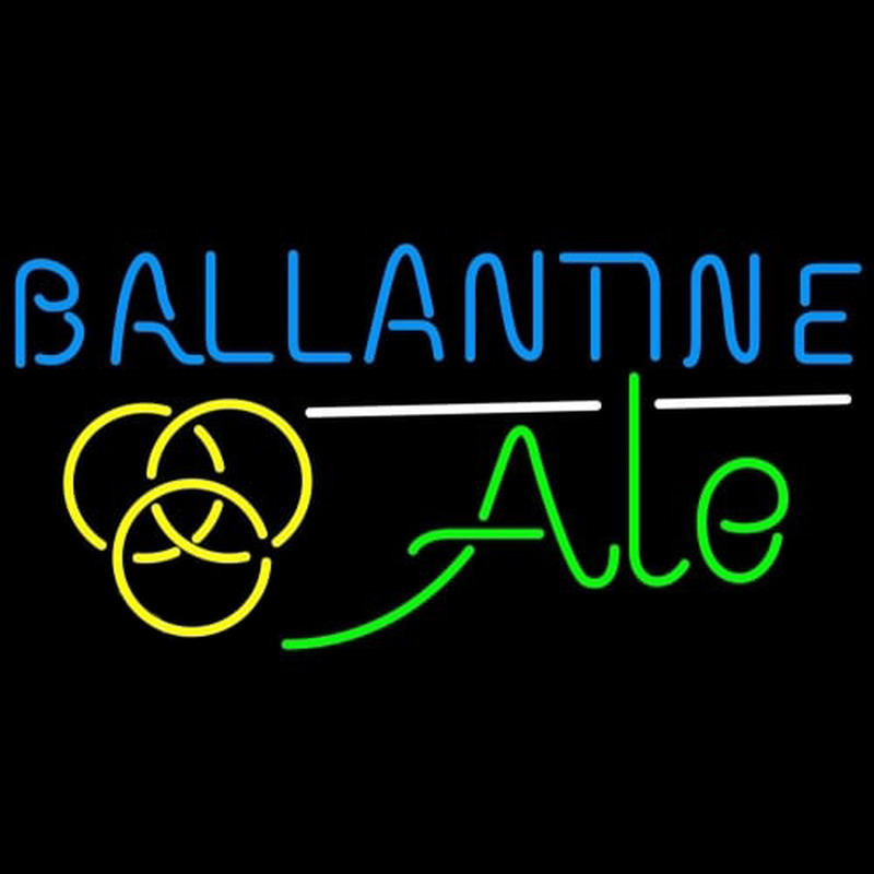 Ballantine Ale Yellow Beer Neon Sign