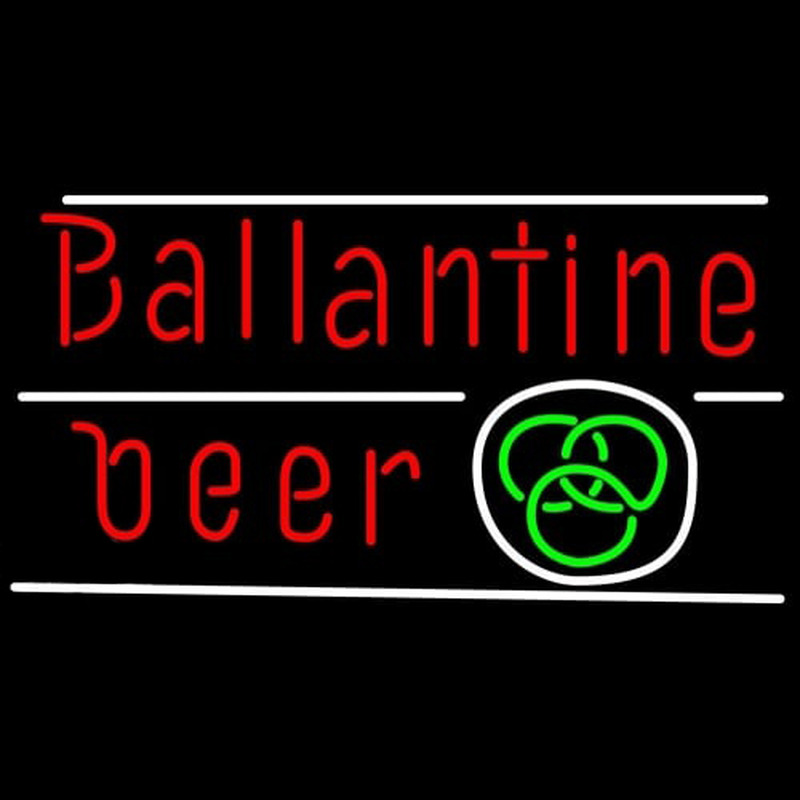 Ballantine Green Logo Beer Neon Sign