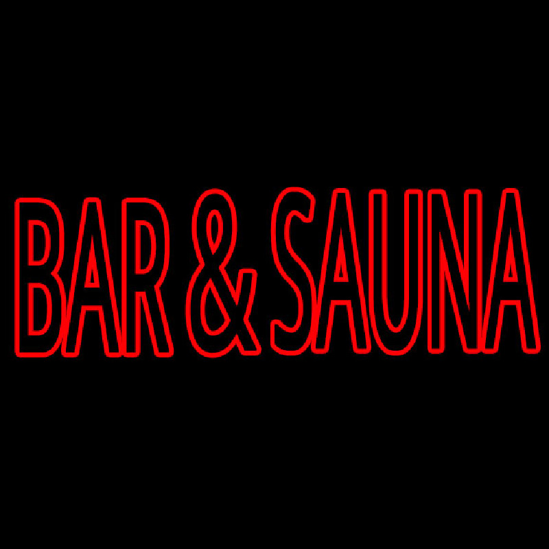 Bar And Sauna Neon Sign