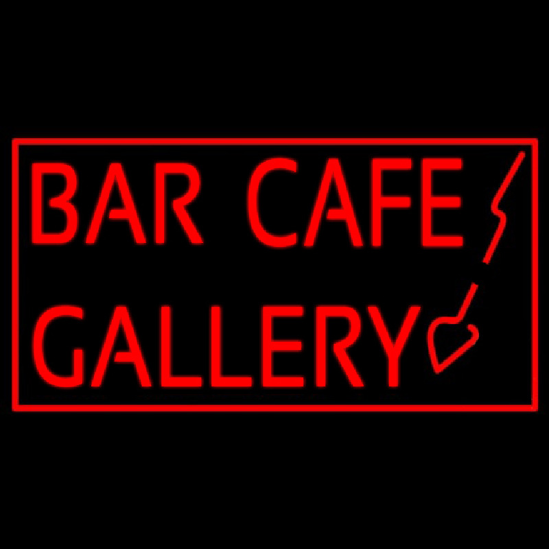 Bar Cafe Gallery Neon Sign
