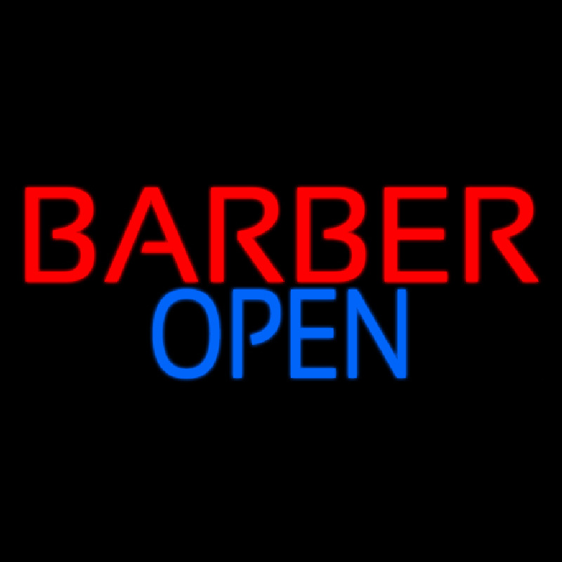 Barber Open Neon Sign