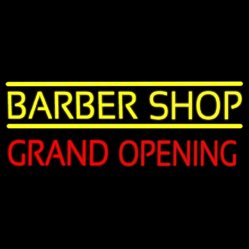 Barber Shop Grand Opening Neon Sign