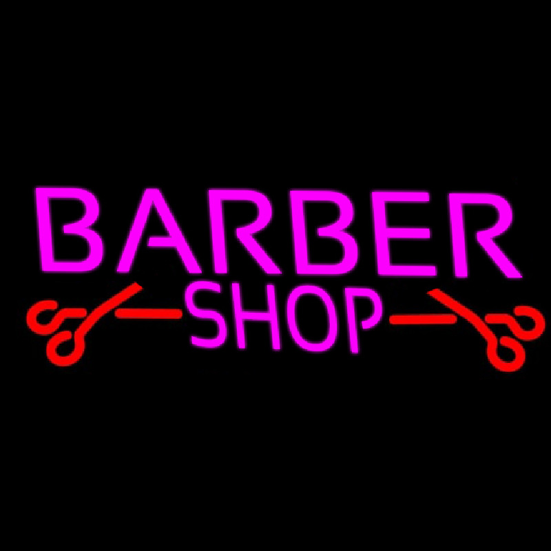 Barber Shop With Scissor Neon Sign