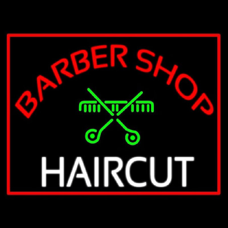 Barbershop Haircut  Neon Sign