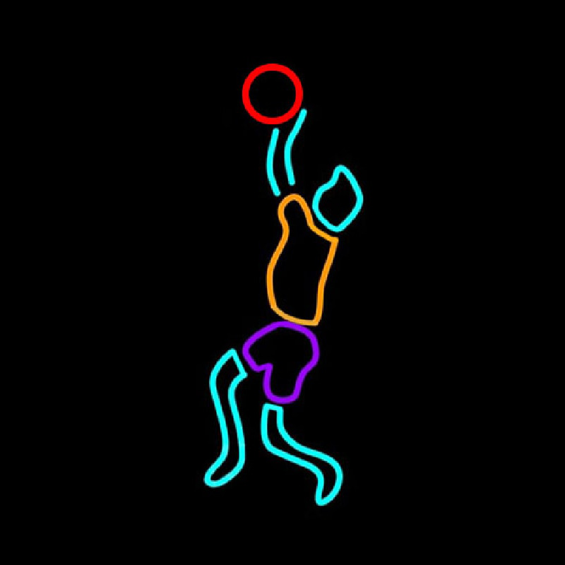 Basketball Player Neon Sign