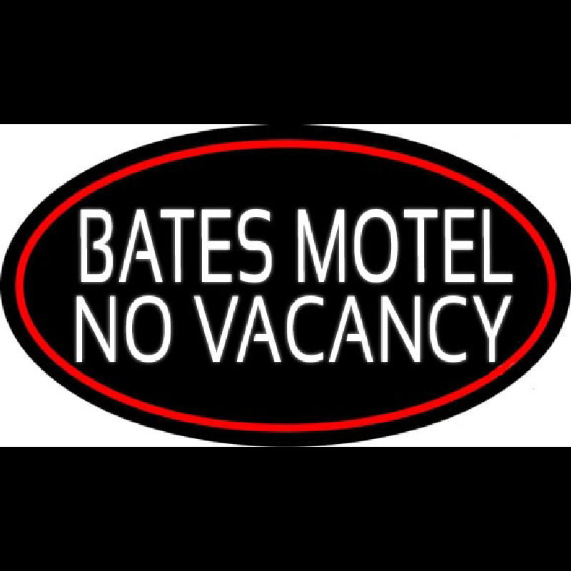 Bates Motel No Vacancy Neon Sign