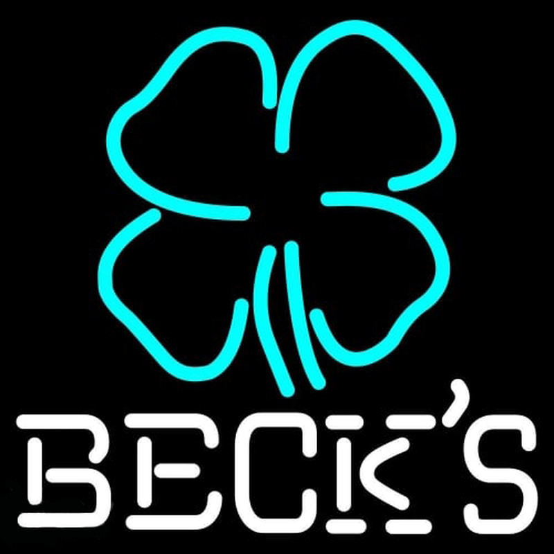 Becks Clover Beer Neon Sign