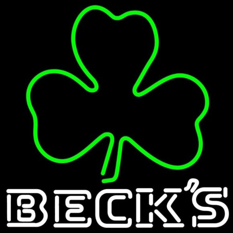 Becks Green Clover Beer Sign Neon Sign