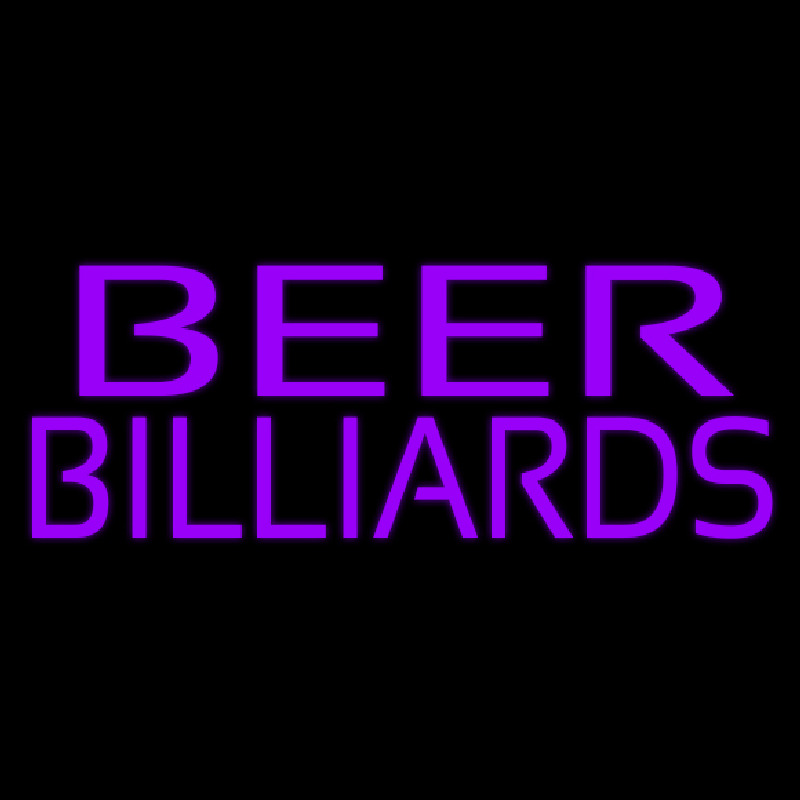 Beer Billiards 2 Neon Sign