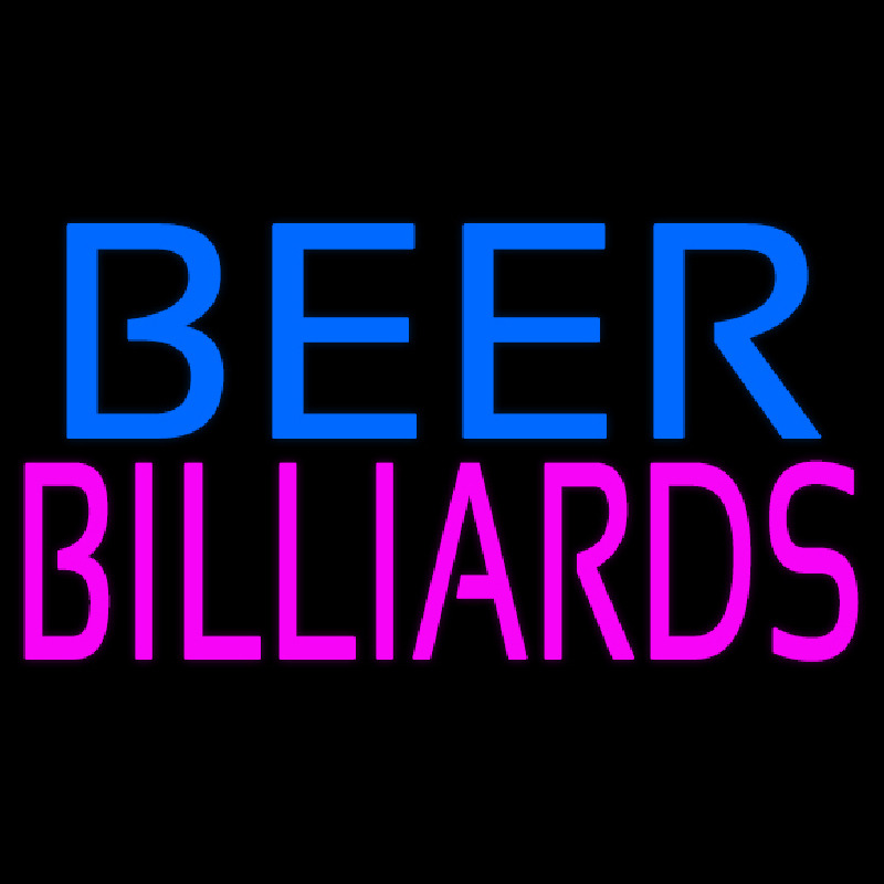 Beer Billiards Neon Sign