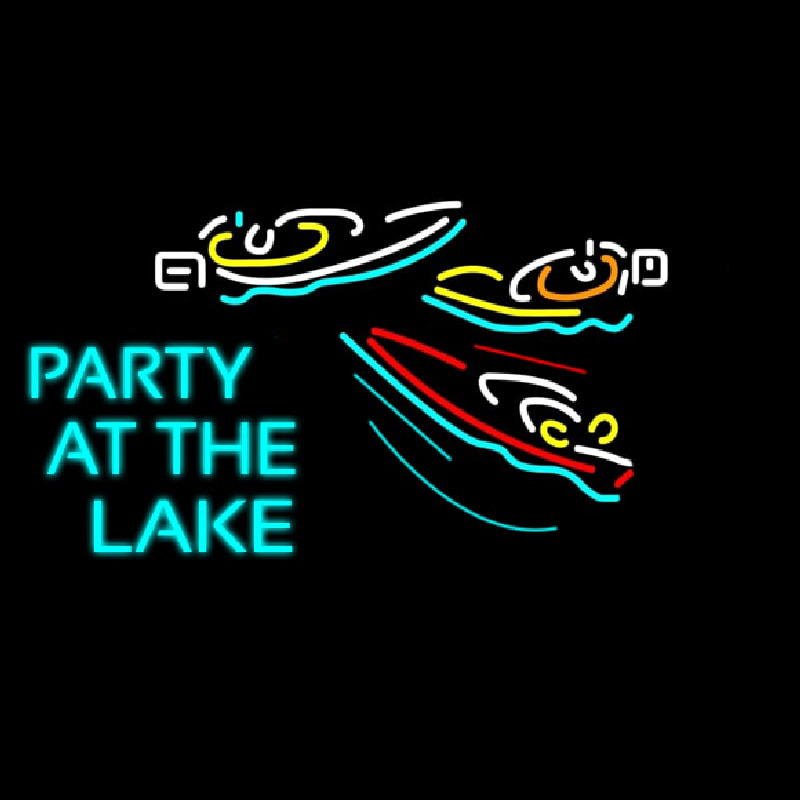 Beer Party At The Lake Neon Sign