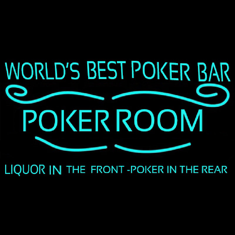 Best Poker Room Liquor Bar Beer Neon Sign