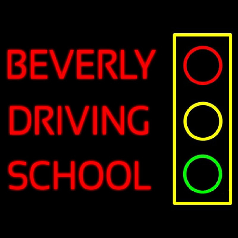 Beverly Driving School Neon Sign