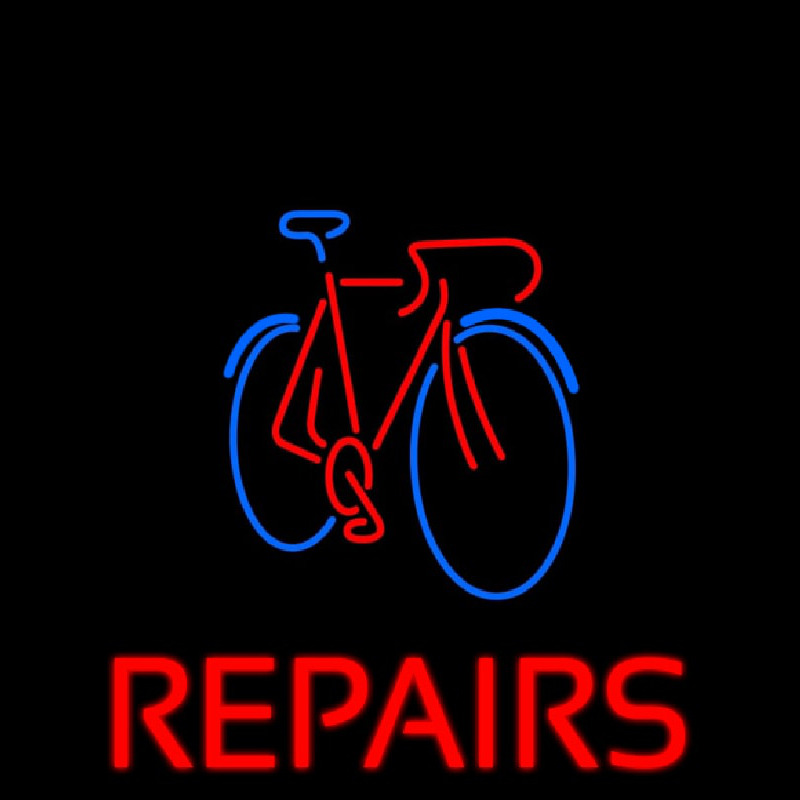 Bicycle Repairs Neon Sign