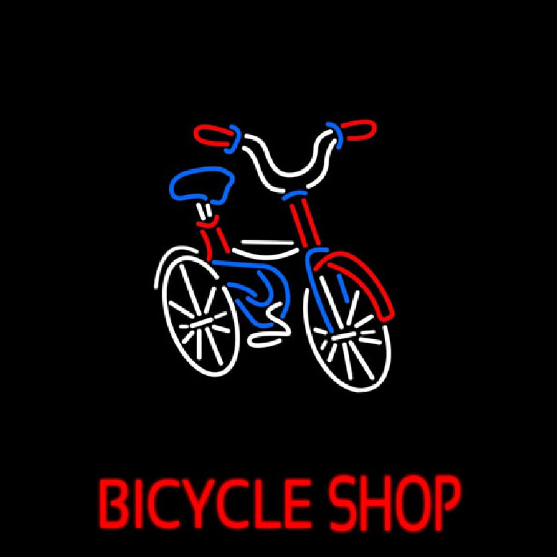 Bicycle Shop Logo Neon Sign