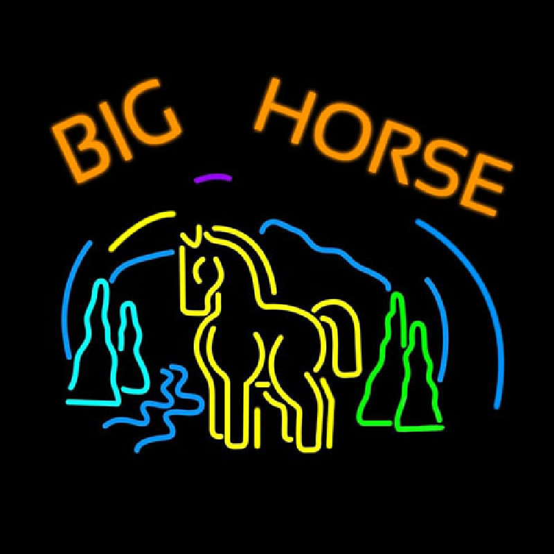 Big Horse Neon Sign