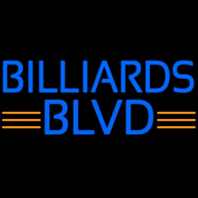 Billiards Blvd Neon Sign