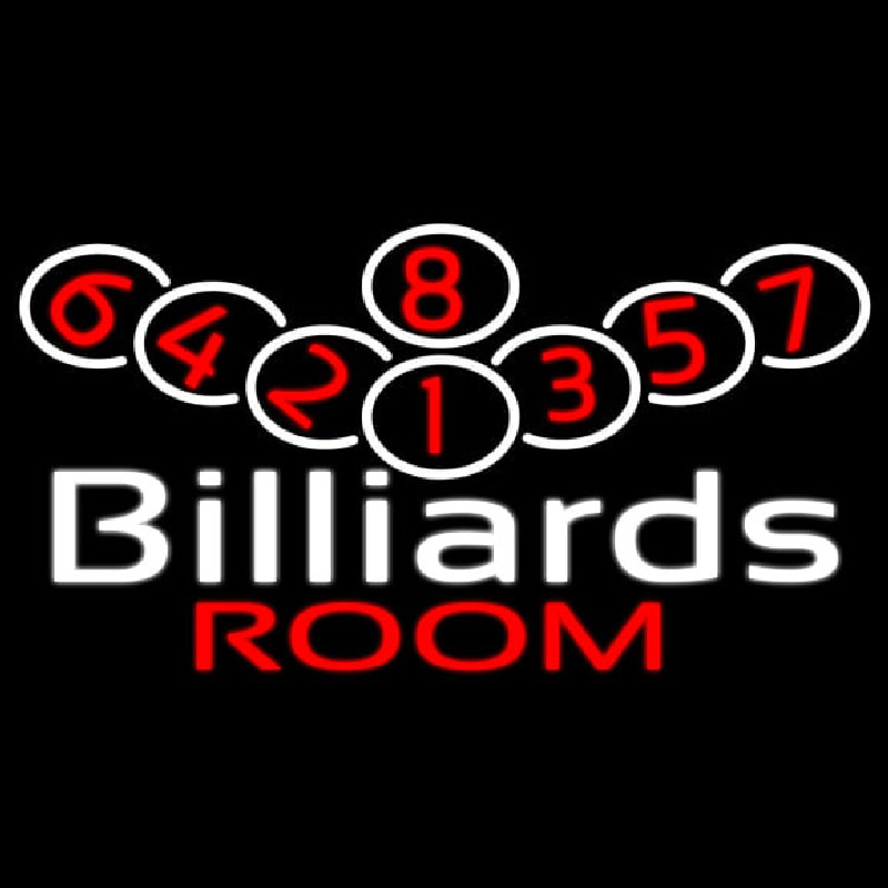 Billiards Room 1 Neon Sign