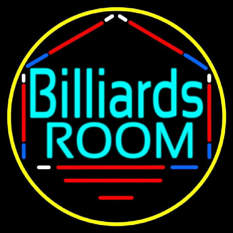 Billiards Room 3 Neon Sign