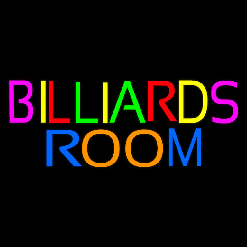 Billiards Room 5 Neon Sign