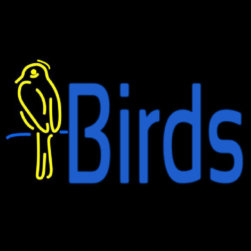 Birds With Logo Neon Sign