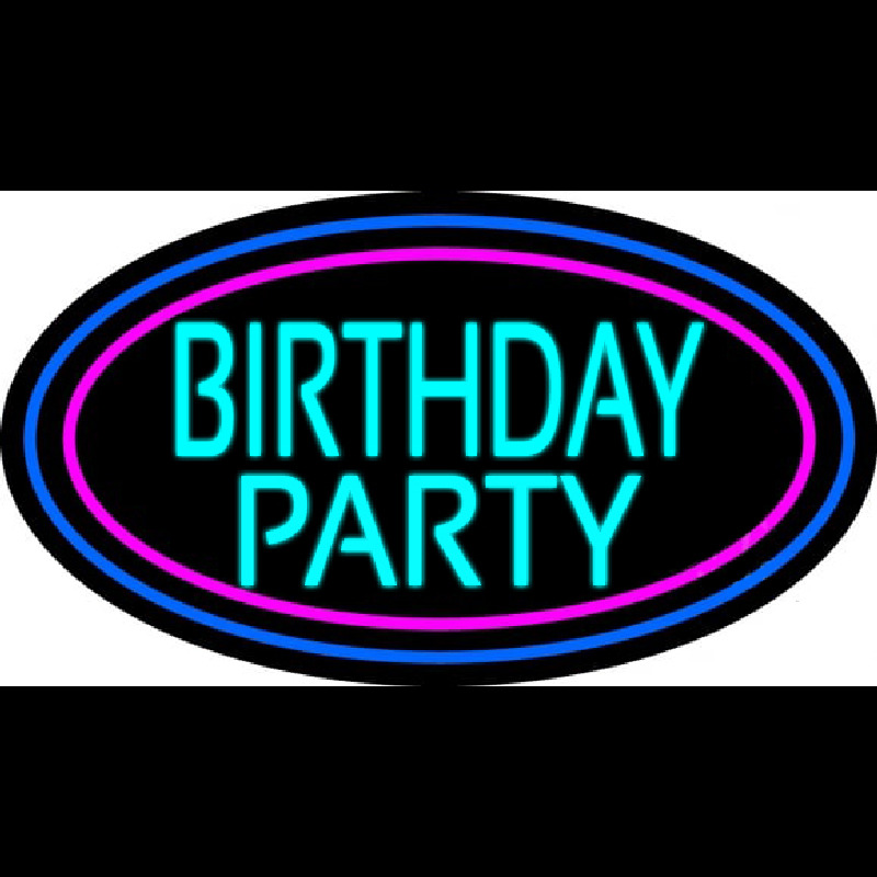 Birthday Party Neon Sign