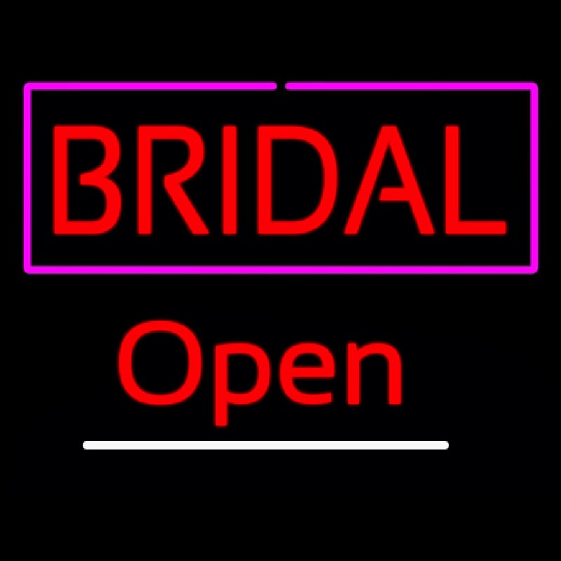 Block Bridal Open Neon Sign