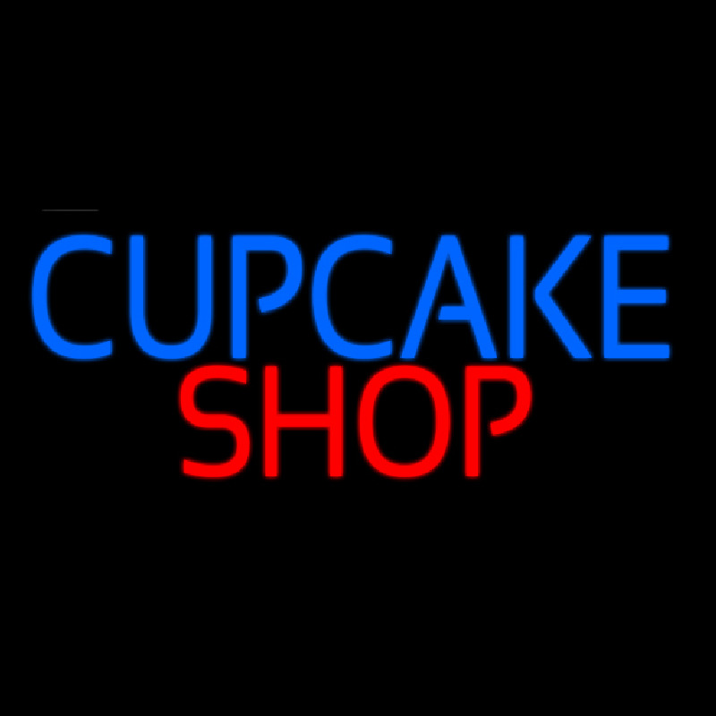 Block Cupcake Shop Neon Sign