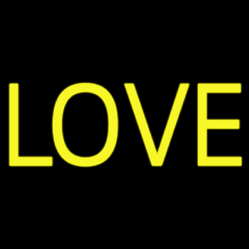 Block Love Neon Sign