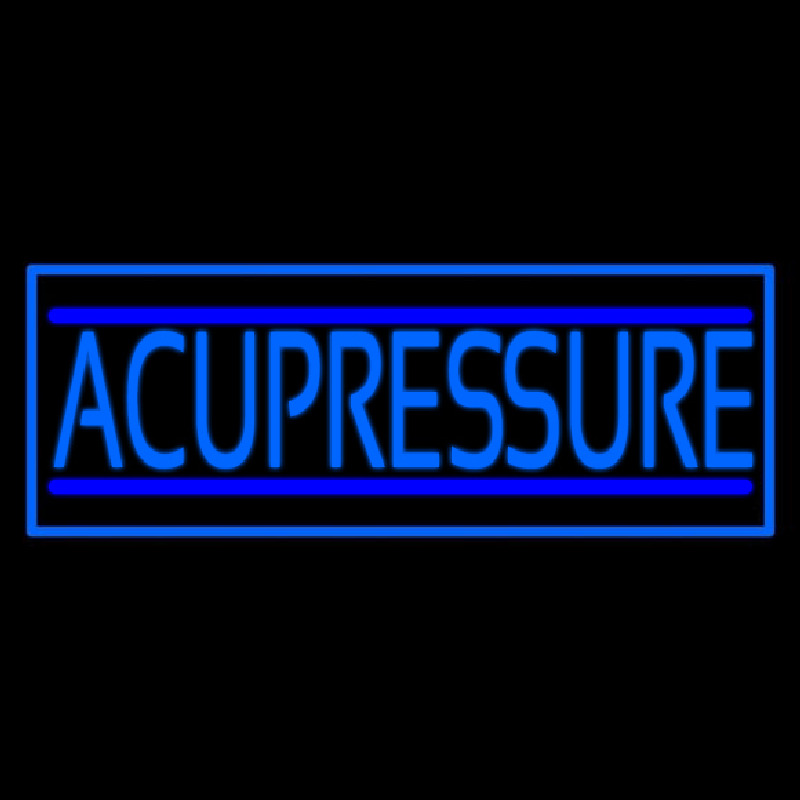 Blue Acupressure Neon Sign