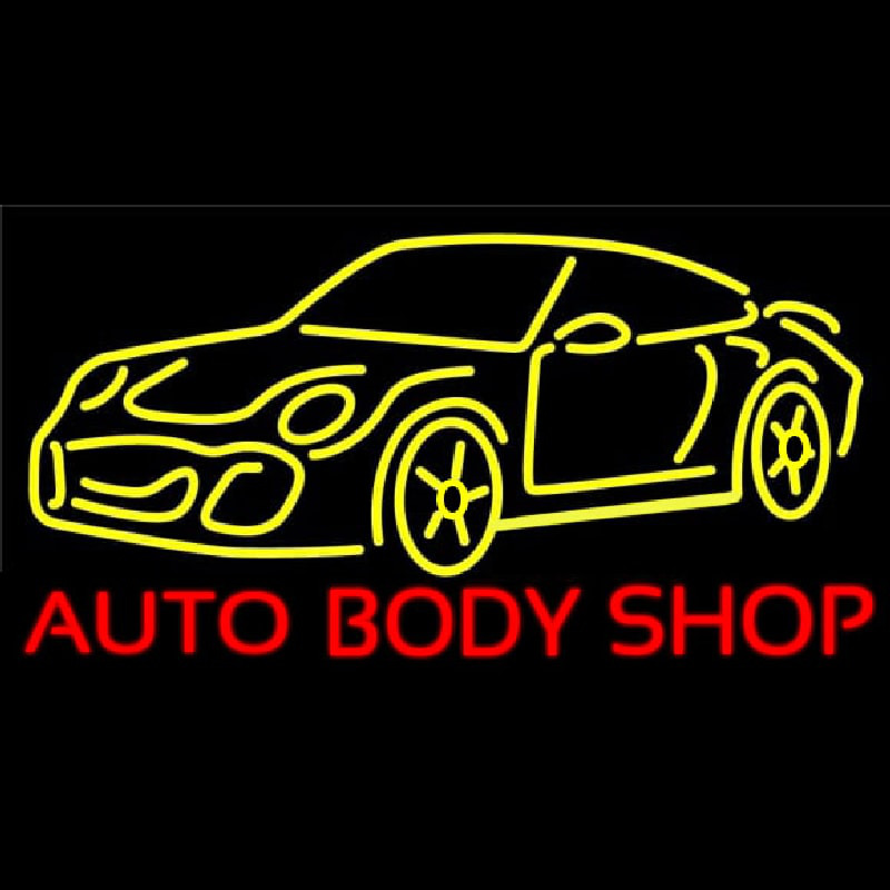 Blue Auto Body Shop 1 Neon Sign