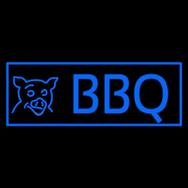 Blue Bbq Neon Sign