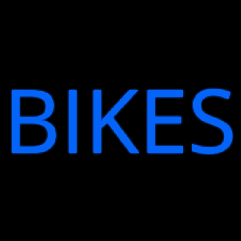 Blue Bikes Neon Sign